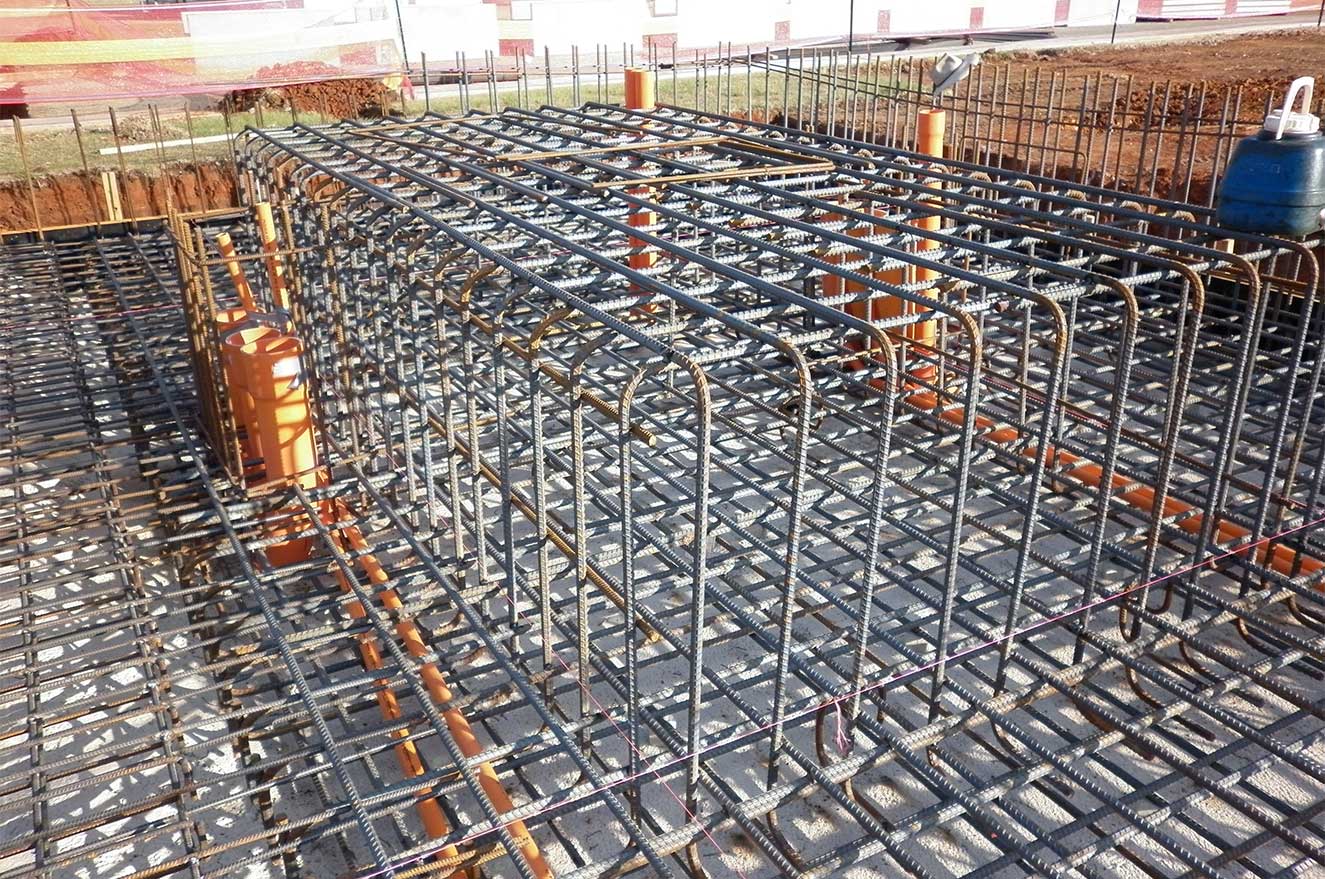 Steel work as part of foundations of Katherine Power Station